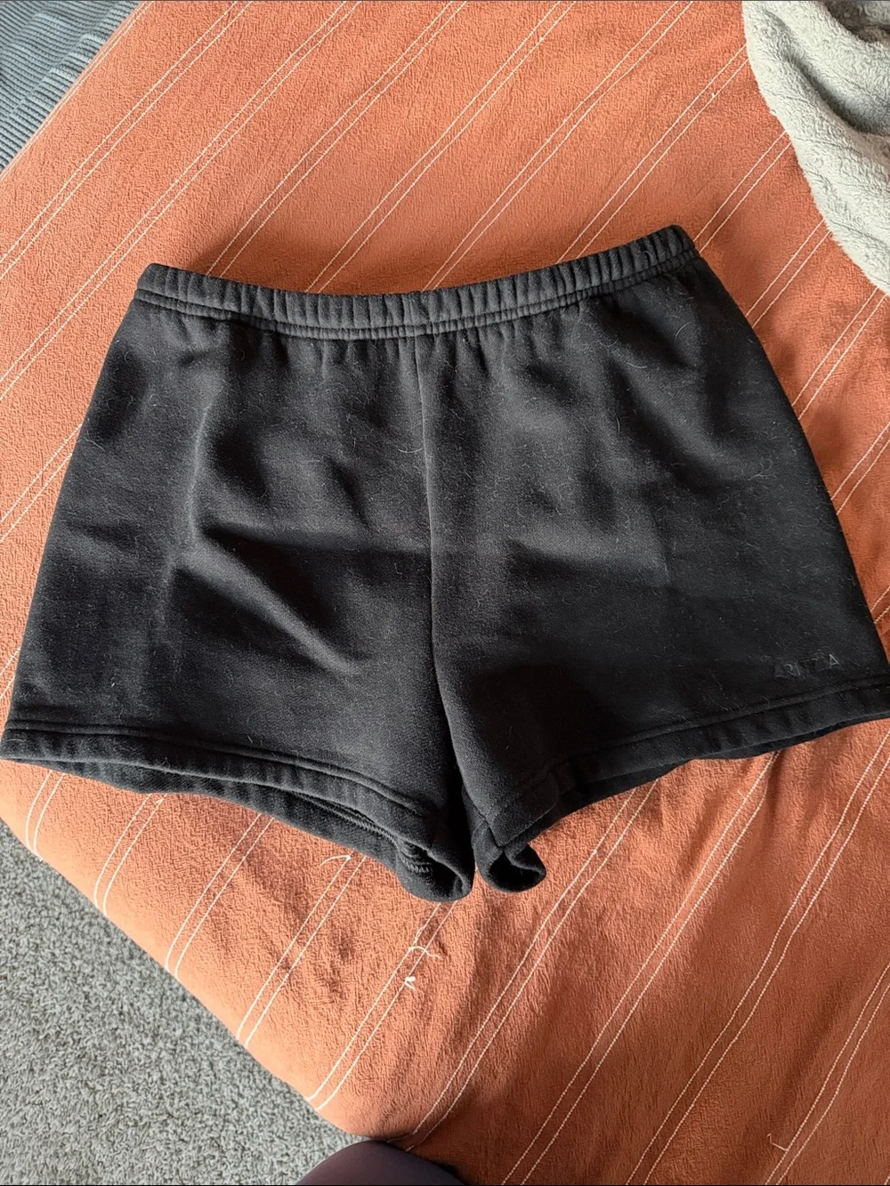 Black Aritzia Sweatfleece Shorts